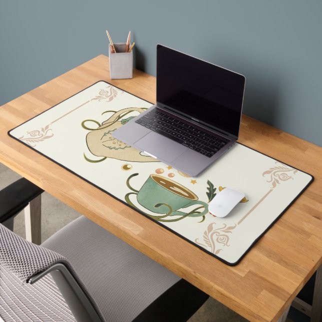 Fee Inspiriert Design, Grafikkunst, Tea Time Schreibtischunterlage (Büro 2)