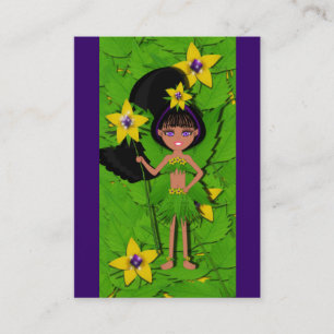 Fee mit dem Namen Violet Lesezeichens Visitenkarte