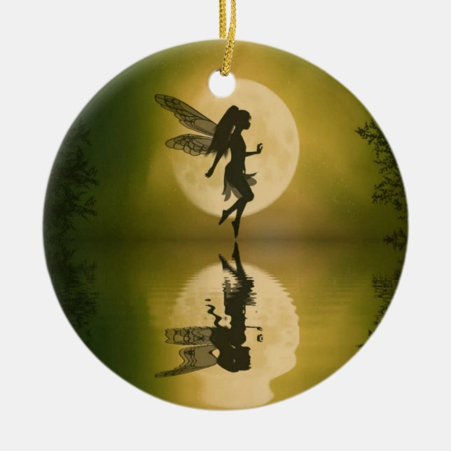 Fee reflektieren Verzierung Keramik Ornament (Vorne)