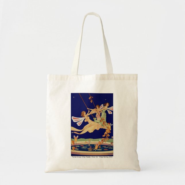 "Fee-Schwingen-" Leinwand-Taschen-Tasche Tragetasche (Vorne)