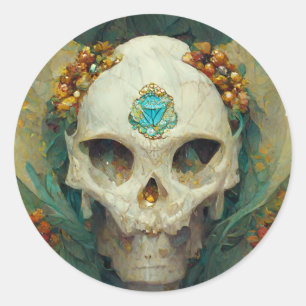 Fee Skull Fantasy Runder Aufkleber