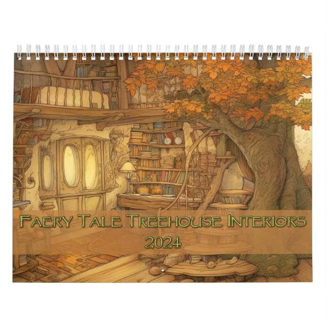 Fee Tale Treehouse Interiors 2024 Kalender (Titelbild)