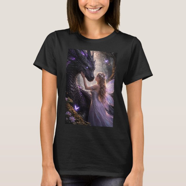 Fee und Drache  T-Shirt (Vorderseite)