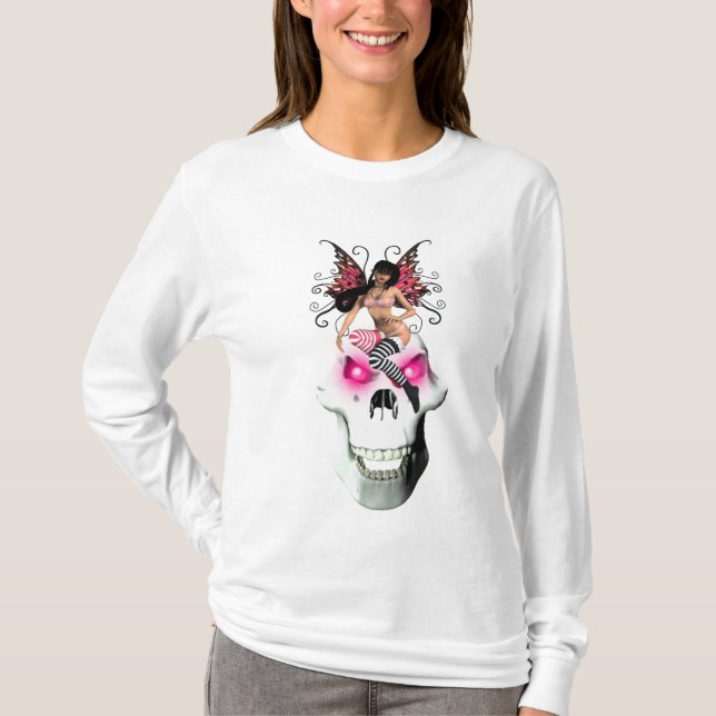 Fee-und Schädel-T-Shirt T-Shirt (Vorderseite)