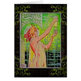 Fée vintage unique de vert d'absinthe