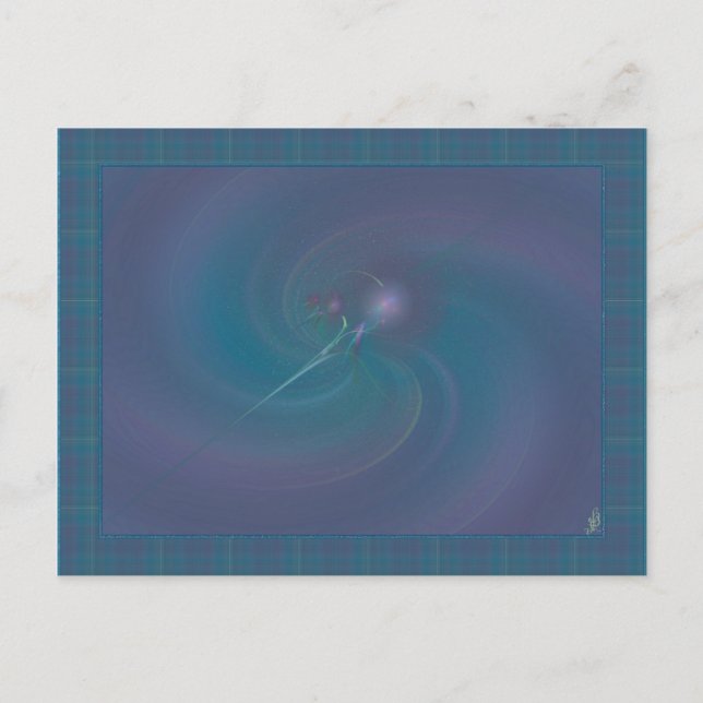 Fee Wand Abstrakte Kunst Postkarte (Vorderseite)