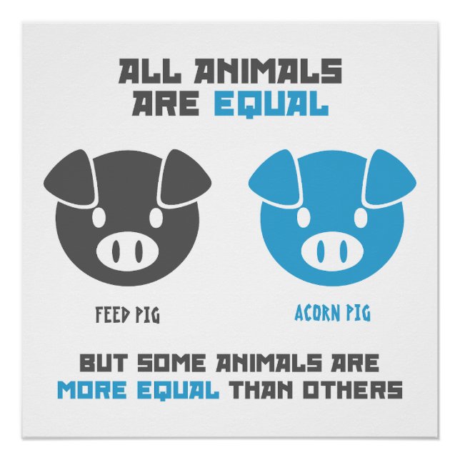 Feed Pig, Acorn  Poster (Vorderseite)