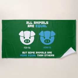 Feed Pig, Acorn  Strandtuch