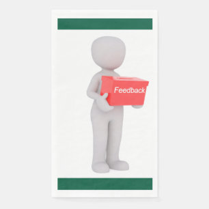 Feedback 3D Männliches Modell Küchentuch Serviette