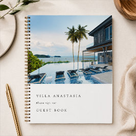 Feedback von Gastgebern für Urlaub Weißes Foto Notizbuch