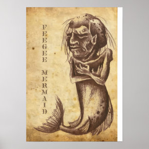 Feegee Meerjungfrau Poster