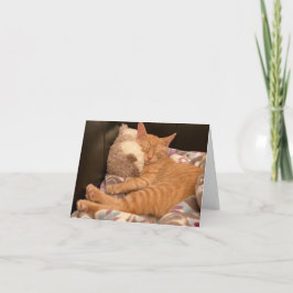 Feel Better Get Well Card Ginger Tiger Kitty Cat Karte