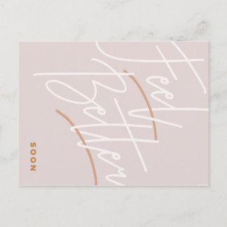 Feel Better Script Postkarte