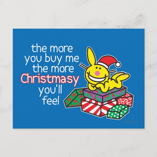 Feel Christmasy Feiertagspostkarte (Vorderseite)