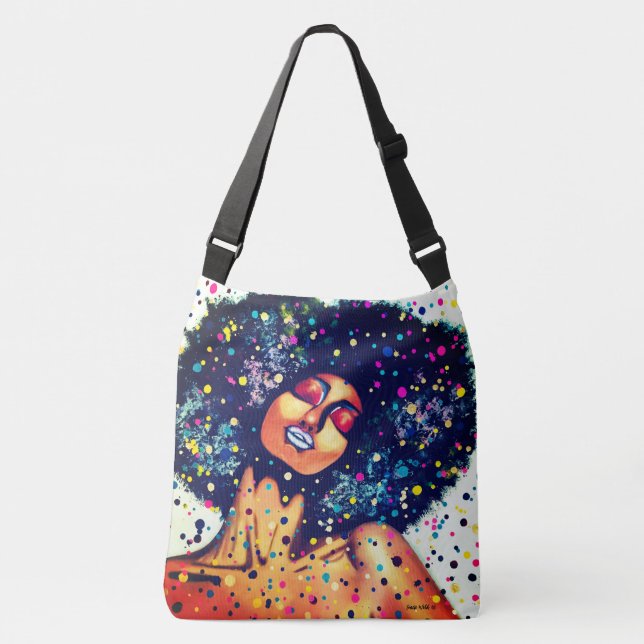 "Feel Good" - Crossbody Bag Tragetaschen Mit Langen Trägern (Vorderseite)