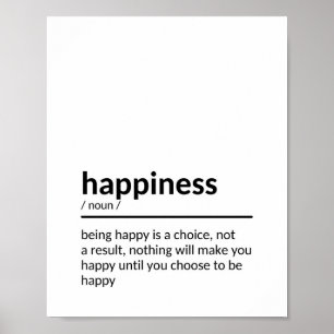 Feel-Good-Zitate über Glück Poster