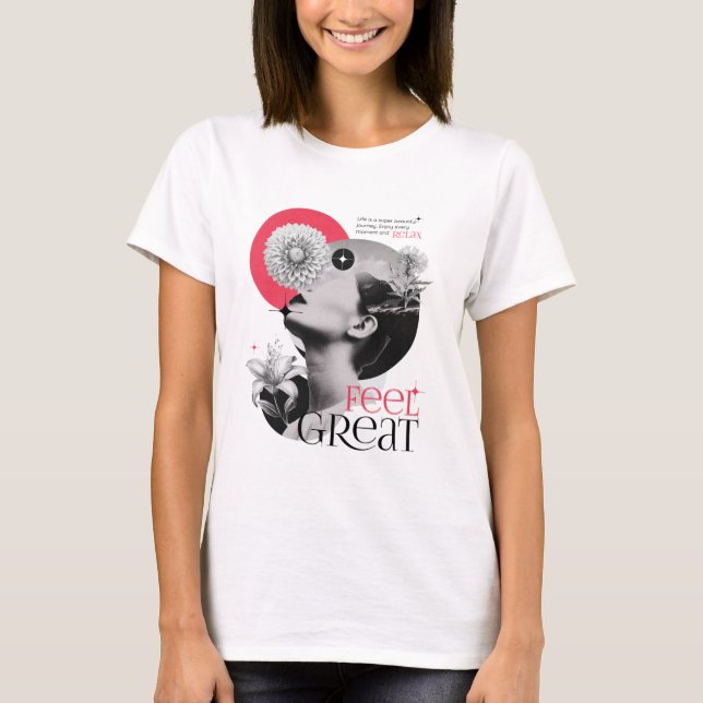 Feel Great Collage T-Shirt (Vorderseite)