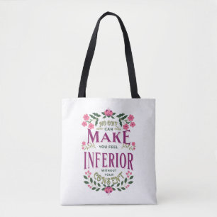 Feel inferior Eleanor Roosevelt Frauenrechte Tasche