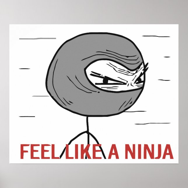 Feel Like A Ninja Poster (Vorne)