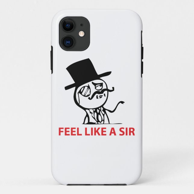 Feel Like A Sir Case-Mate iPhone Hülle (Rückseite)