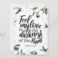 Feel My Liebe zitiert mit panda art