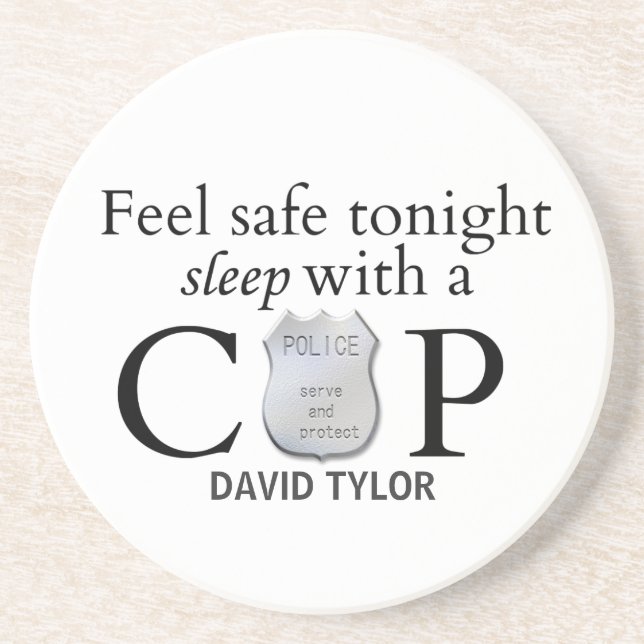 Feel safe tonight! sandstein untersetzer (Vorne)