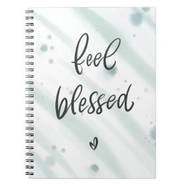 Feel segelt Notebook | Blaugrünes Zitat Notizblock