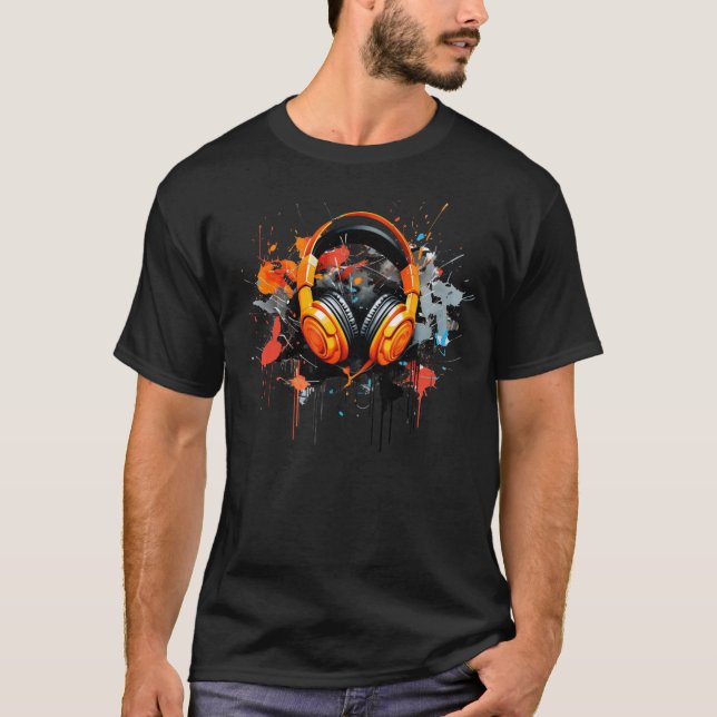"Feel the Beat T - Shirt" T-Shirt (Vorderseite)