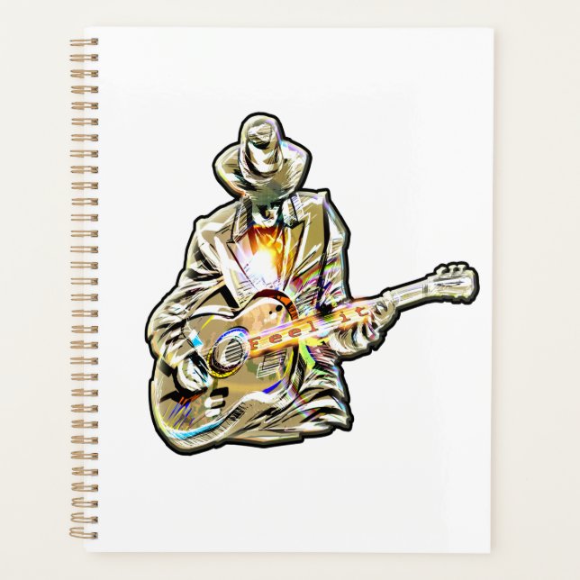 Feel the Blues - Conception de guitare artistique (Devant)
