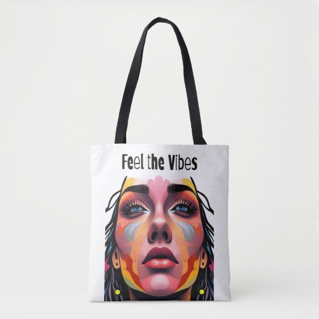 Feel the Vibes Tasche (Vorderseite)