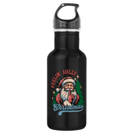 Feelin’ Jolly Christmas Sant Edelstahlflasche