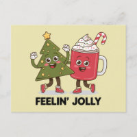 Feelin Jolly Christmas Tree Kaffee Lover Winter