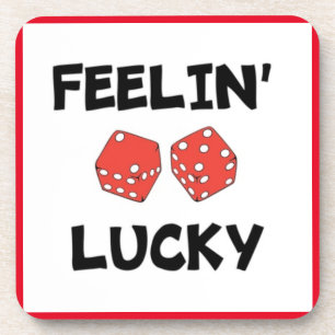 "FEELIN' LUCKY DICE GETRÄNKEUNTERSETZER