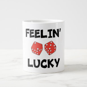 "FEELIN' LUCKY DICE Jumbo-Tasse