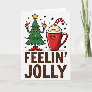 Feelin lustige Weihnachtskarte Karte