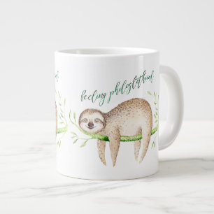 Feelin PhiloSLOTHischer lustiger Spaß Pun Sloth Jumbo-Tasse