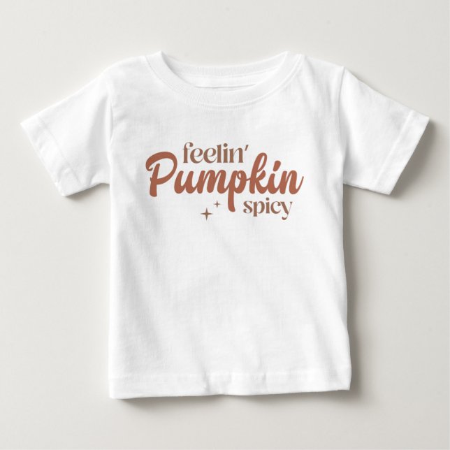 Feelin' Pumpkin Spicy Baby T-shirt (Vorderseite)