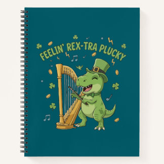 Feelin' Rex-tra Plucky Funny St. Patrick's Day   Notizbuch