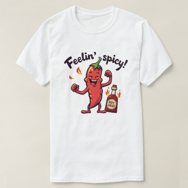 Feelin’ scharfer Pfeffer T-Shirt (Design vorne)