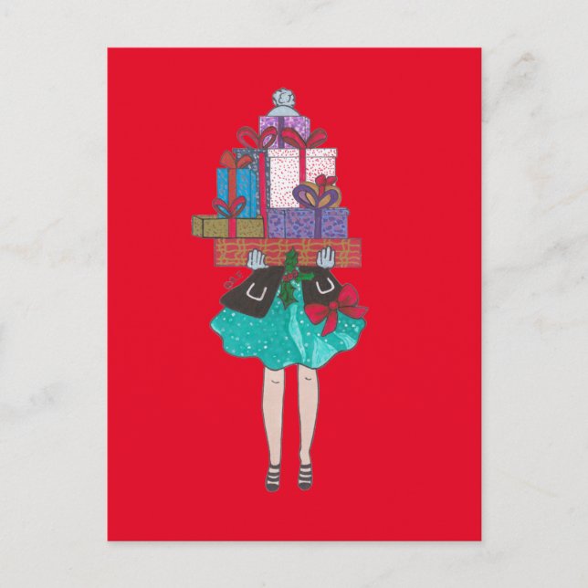 Feeling like Santa Claus Postkarte (Vorderseite)