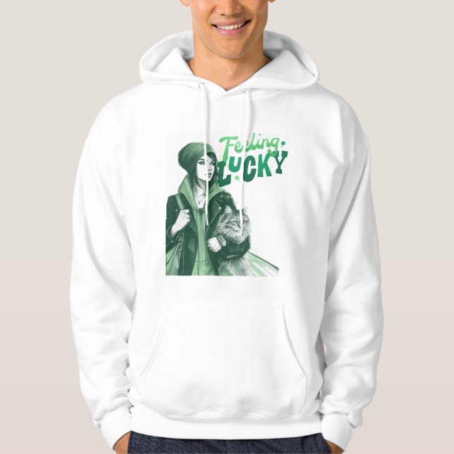 Feeling Lucky Hoodie (Vorderseite)