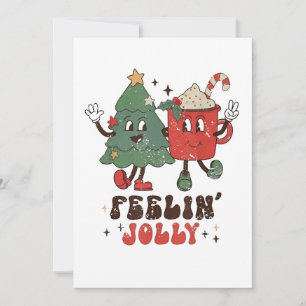 Feelin'Jolly Christmas Hot Cacoa Groovy Einladung