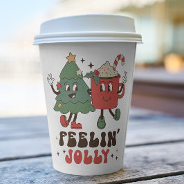Feelin's Joli Weihnachtsfeiertage Funny Retro Pappbecher