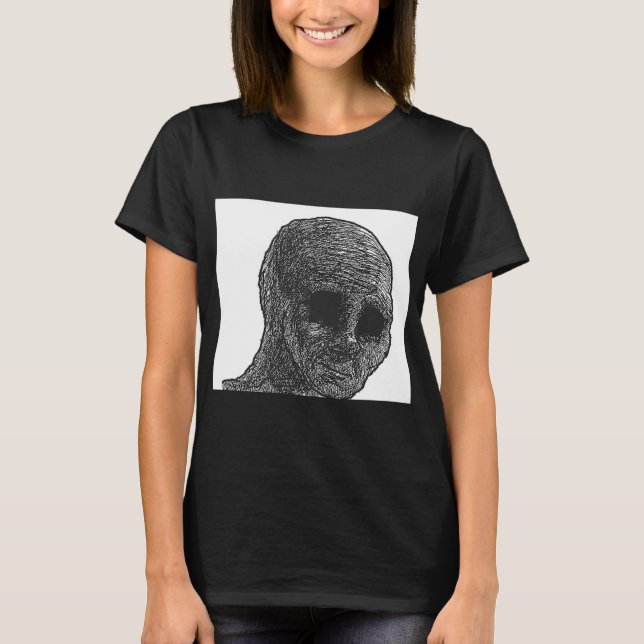 Feels Typ Wojak Meme Doomer 1 T-Shirt (Vorderseite)
