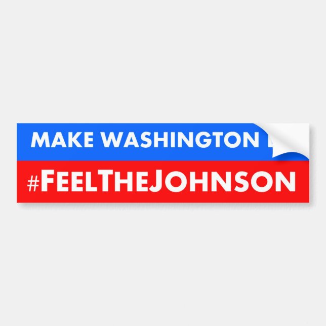 #feelthejohnson Gary Johnson 2016 Autoaufkleber (Vorne)