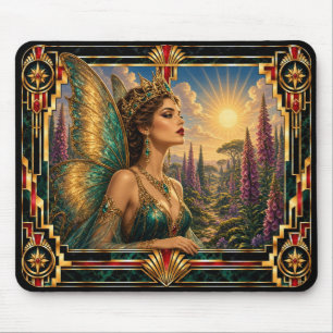 Feen, Art Deco Mythisch Mousepad