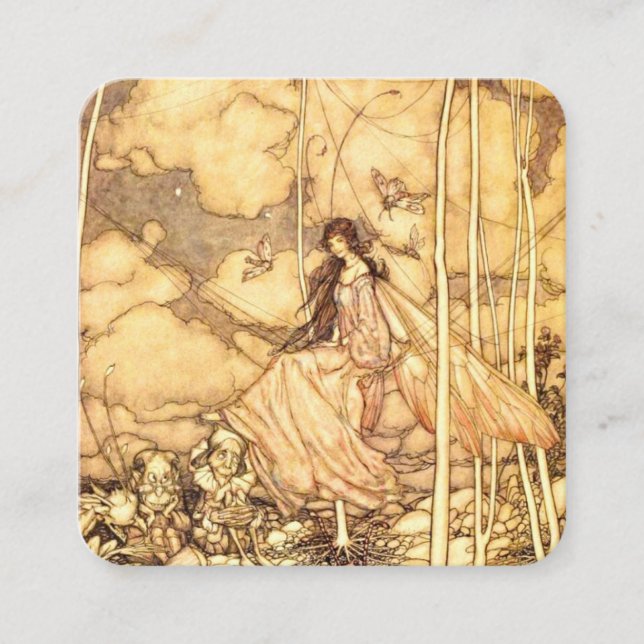 Feen Arthur Rackham Begleitkarte (Vorderseite)