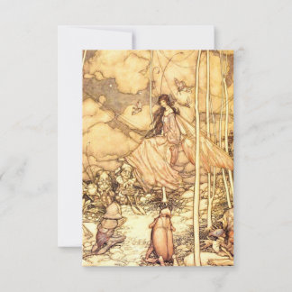 Feen Arthur Rackham Dankeskarte