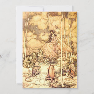 Feen Arthur Rackham Feiertagskarte