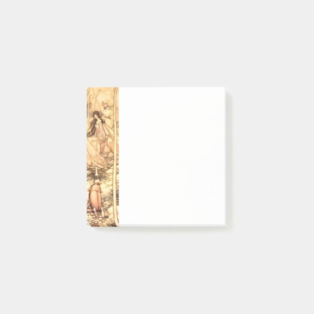Feen Arthur Rackham Post-it Klebezettel (Vorderseite)